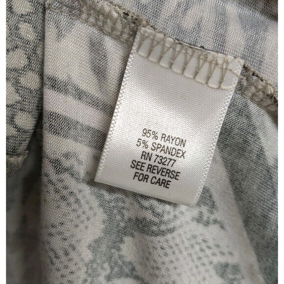 NWT Dana Buchman Top Women Medium Animal Prints 3/4 Sleeves Boatneck M NEW - Picture 9 of 10